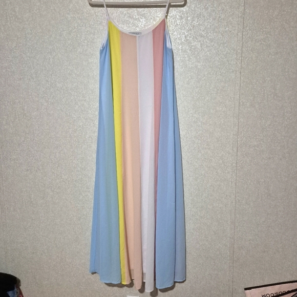 FAVLUX Elegant Pastels Colors Maxi Dress..Size:L - Picture 2 of 10